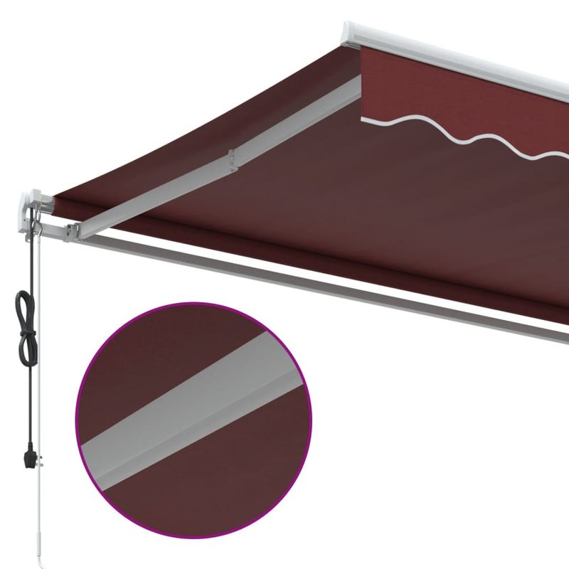 Casa si Gradina - Gradina si terasa - Umbrele si pavilioane - Umbrele - Copertina retractabila automat, visiniu, 450x300 cm - Infinity.ro