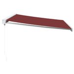 Casa si Gradina - Gradina si terasa - Umbrele si pavilioane - Umbrele - Copertina retractabila manual, visiniu, 450x300 cm - Infinity.ro