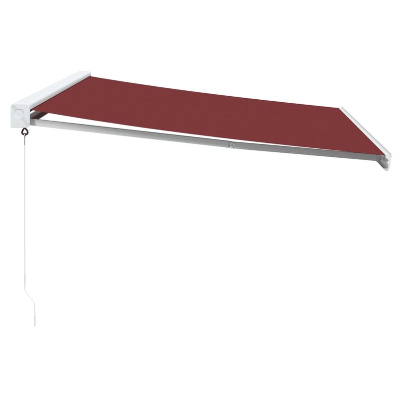 Casa si Gradina - Gradina si terasa - Umbrele si pavilioane - Umbrele - Copertina retractabila manual, visiniu, 450x300 cm - Infinity.ro