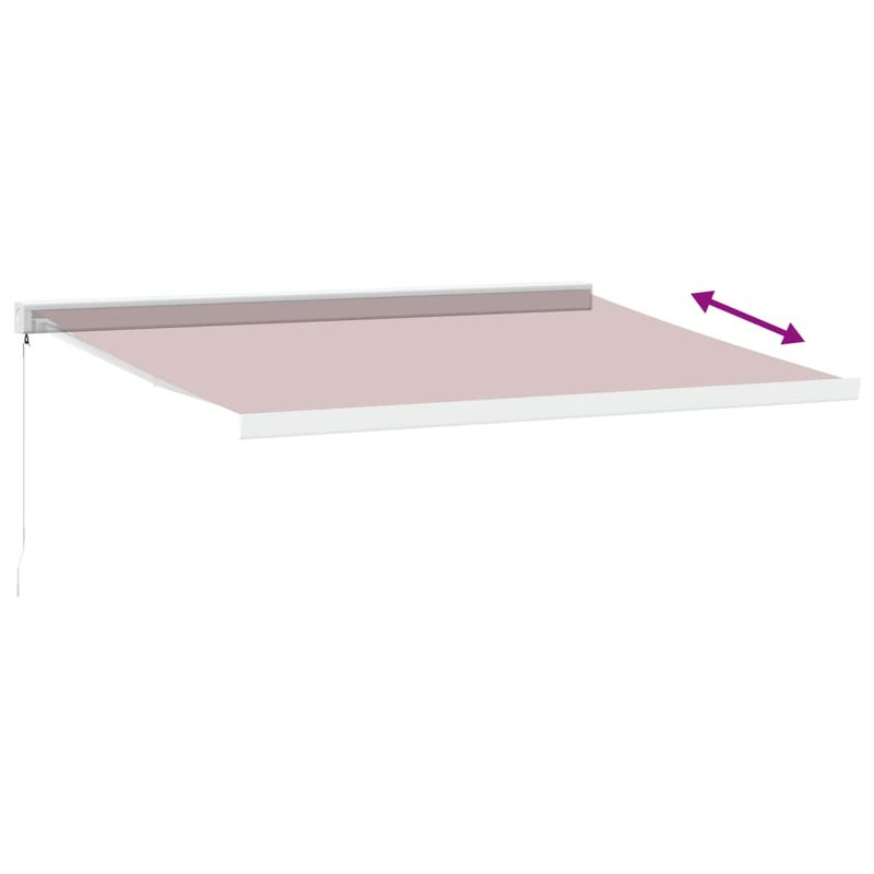 Casa si Gradina - Gradina si terasa - Umbrele si pavilioane - Umbrele - Copertina retractabila manual, visiniu, 450x300 cm - Infinity.ro