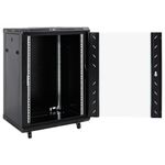 PC, gaming si accesorii - Componente PC - Componente - Hard Disk-uri - Dulap server, picioare pivotante, 18U, 19" IP20 53x40x80 cm, negru - Infinity.ro