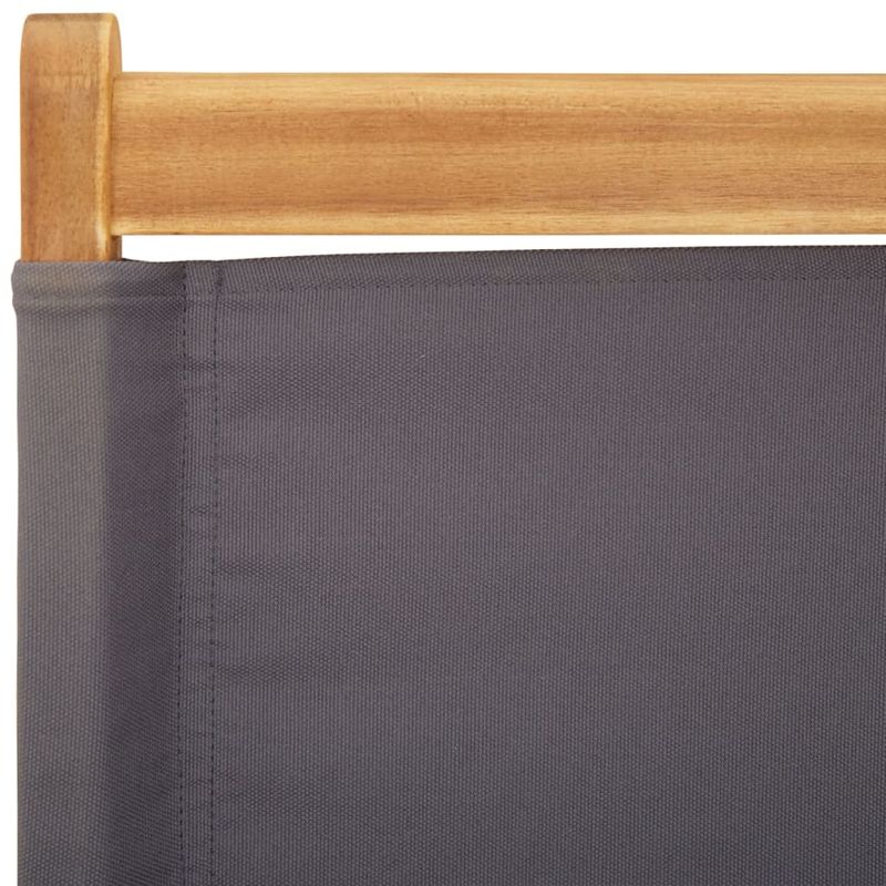 Casa si Gradina - Gradina si terasa - Mobilier exterior - Scaune si sezlonguri gradina - Scaune de gradina pliabile 6 buc., textil antracit/lemn masiv - Infinity.ro