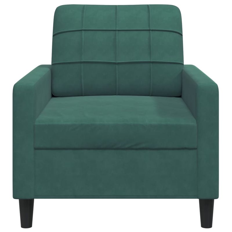 Casa si Gradina - Mobilier - Scaune si fotolii - Fotolii - Fotoliu canapea, verde inchis, 60 cm, catifea - Infinity.ro