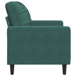 Casa si Gradina - Mobilier - Scaune si fotolii - Fotolii - Fotoliu canapea, verde inchis, 60 cm, catifea - Infinity.ro