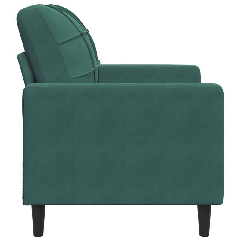 Casa si Gradina - Mobilier - Scaune si fotolii - Fotolii - Fotoliu canapea, verde inchis, 60 cm, catifea - Infinity.ro