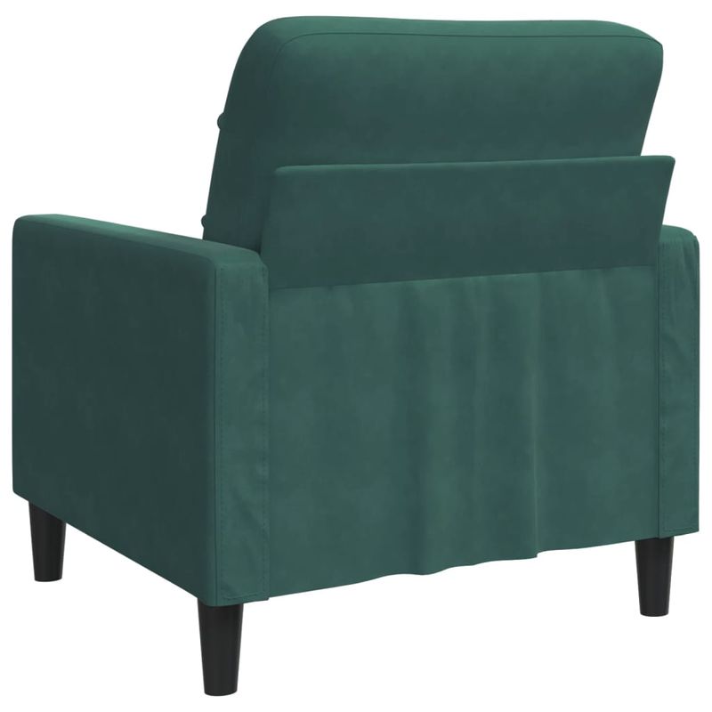 Casa si Gradina - Mobilier - Scaune si fotolii - Fotolii - Fotoliu canapea, verde inchis, 60 cm, catifea - Infinity.ro