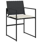 Casa si Gradina - Gradina si terasa - Mobilier exterior - Seturi mobila gradina - Set mobilier de exterior cu perne, 11 piese, negru, poliratan - Infinity.ro
