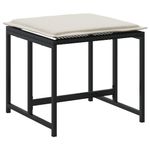 Casa si Gradina - Gradina si terasa - Mobilier exterior - Scaune si sezlonguri gradina - Scaune gradina cu perne, 4 buc. negru, poliratan - Infinity.ro