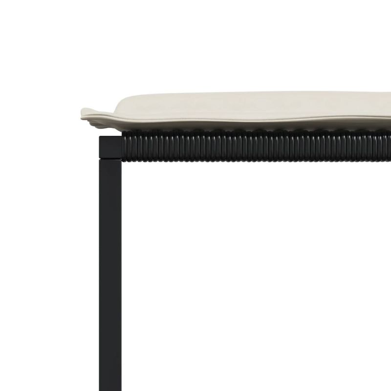 Casa si Gradina - Gradina si terasa - Mobilier exterior - Scaune si sezlonguri gradina - Scaune gradina cu perne, 4 buc. negru, poliratan - Infinity.ro