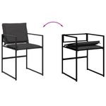 Casa si Gradina - Gradina si terasa - Mobilier exterior - Seturi mobila gradina - Set mobilier de gradina, 13 piese, cu perne, negru, textilena - Infinity.ro