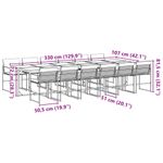 Casa si Gradina - Gradina si terasa - Mobilier exterior - Seturi mobila gradina - Set mobilier de gradina, 13 piese, cu perne, negru, textilena - Infinity.ro