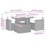 Casa si Gradina - Gradina si terasa - Mobilier exterior - Seturi mobila gradina - Set canapele de gradina cu perne, 5 piese, bej, poliratan - Infinity.ro