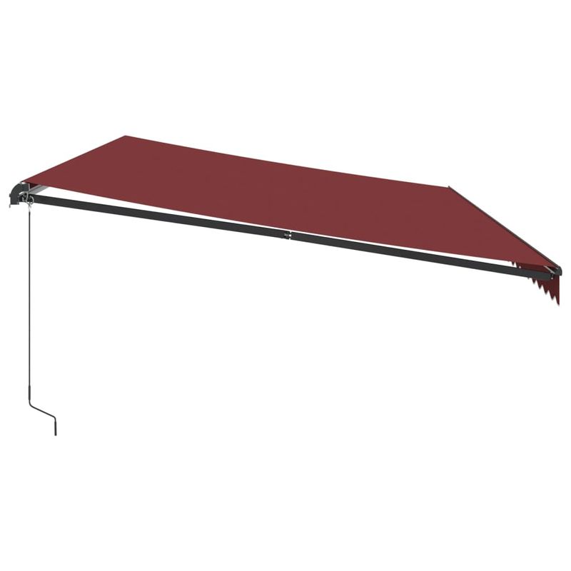 Casa si Gradina - Gradina si terasa - Umbrele si pavilioane - Umbrele - Copertina retractabila manual cu LED-uri, visiniu, 600x300 cm - Infinity.ro