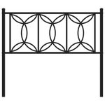 Casa si Gradina - Mobilier - Paturi si accesorii - Accesorii paturi - Tablie de pat metalica, negru, 107 cm - Infinity.ro