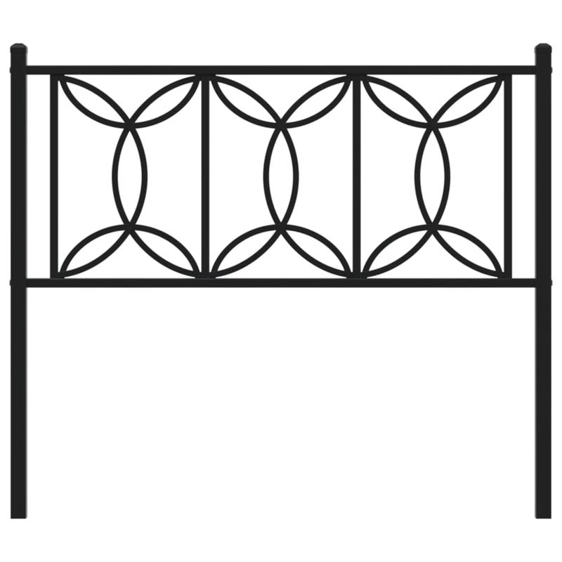 Casa si Gradina - Mobilier - Paturi si accesorii - Accesorii paturi - Tablie de pat metalica, negru, 107 cm - Infinity.ro