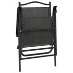 Casa si Gradina - Gradina si terasa - Mobilier exterior - Scaune si sezlonguri gradina - Scaune pliante de gradina, 8 buc., gri melange, otel/textilene - Infinity.ro