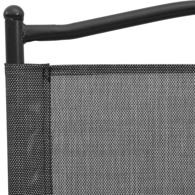 Casa si Gradina - Gradina si terasa - Mobilier exterior - Scaune si sezlonguri gradina - Scaune pliante de gradina, 8 buc., gri melange, otel/textilene - Infinity.ro