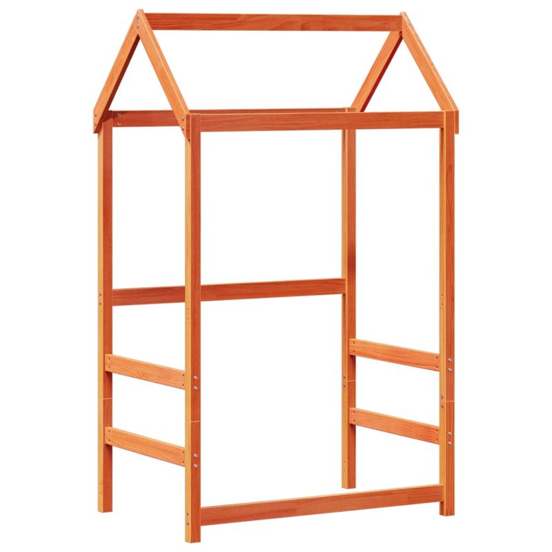 Casa si Gradina - Mobilier - Paturi si accesorii - Paturi - Set pat zi/banca acoperis maro ceruit 90x200cm lemn masiv pin - Infinity.ro
