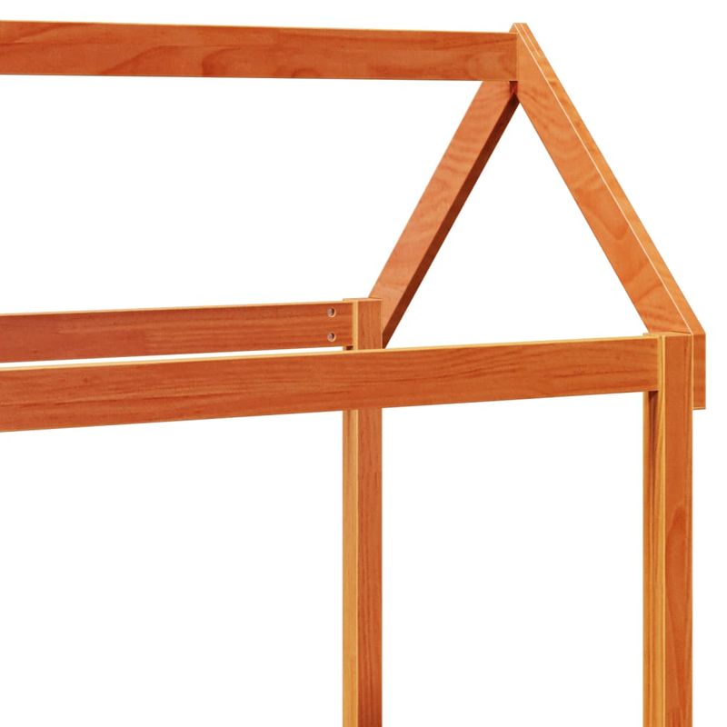 Casa si Gradina - Mobilier - Paturi si accesorii - Paturi - Set pat zi/banca acoperis maro ceruit 90x200cm lemn masiv pin - Infinity.ro