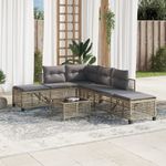 Casa si Gradina - Gradina si terasa - Mobilier exterior - Canapele si fotolii gradina - Set mobilier coltar de gradina cu perne 3 piese bej combinat poliratan - Infinity.ro