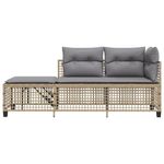 Casa si Gradina - Gradina si terasa - Mobilier exterior - Canapele si fotolii gradina - Set mobilier coltar de gradina cu perne 3 piese bej combinat poliratan - Infinity.ro