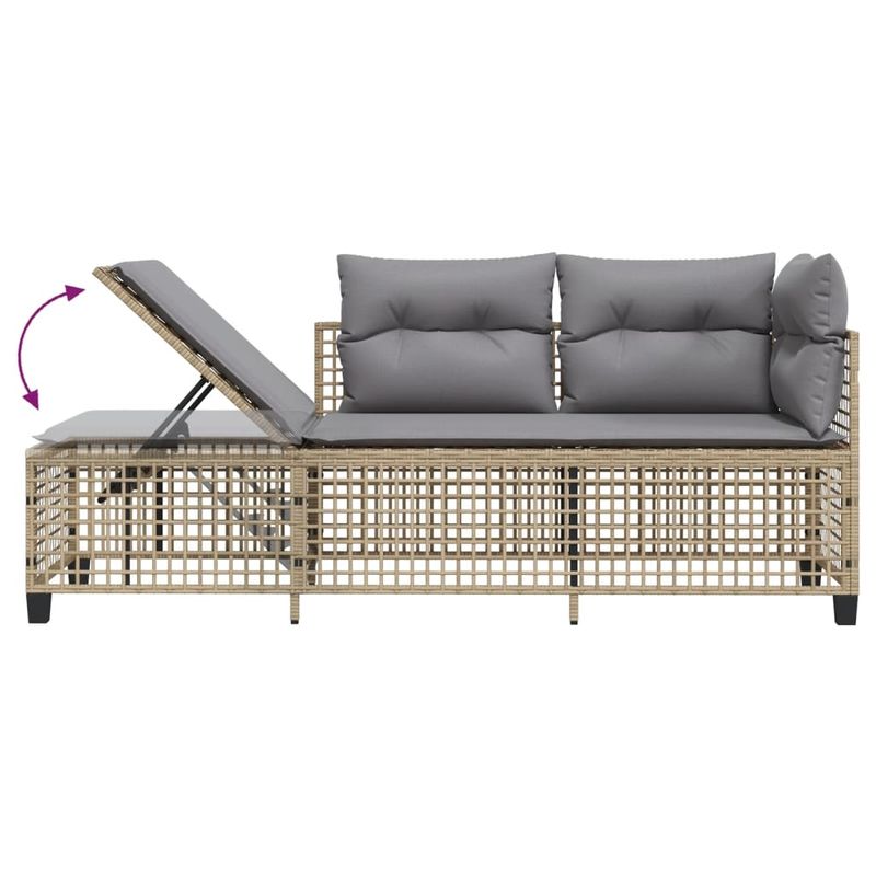 Casa si Gradina - Gradina si terasa - Mobilier exterior - Canapele si fotolii gradina - Set mobilier coltar de gradina cu perne 3 piese bej combinat poliratan - Infinity.ro