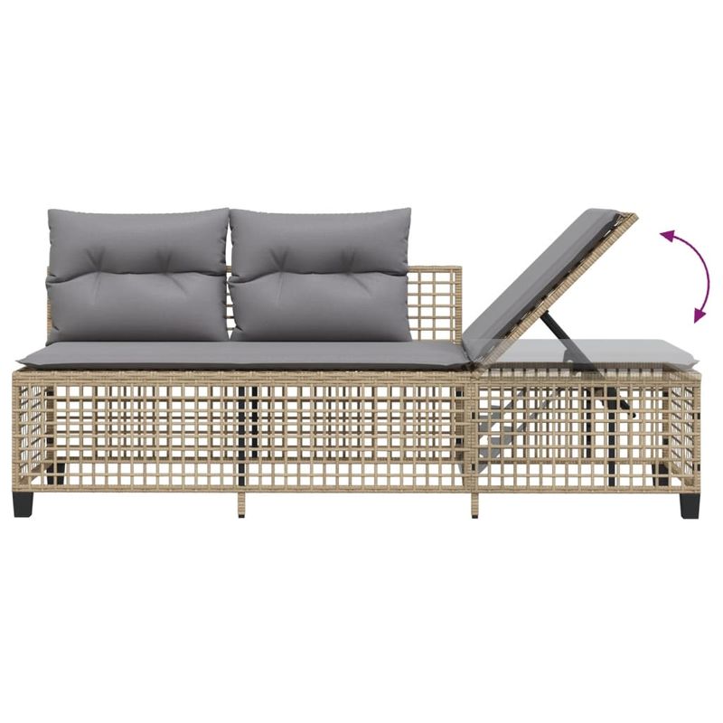 Casa si Gradina - Gradina si terasa - Mobilier exterior - Canapele si fotolii gradina - Set mobilier coltar de gradina cu perne 3 piese bej combinat poliratan - Infinity.ro