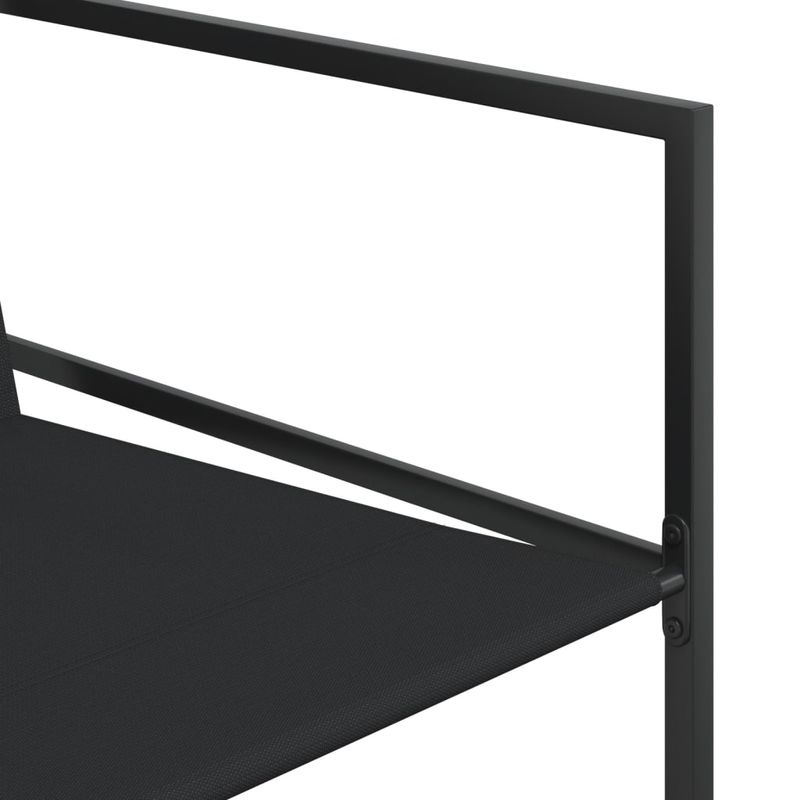 Casa si Gradina - Gradina si terasa - Mobilier exterior - Seturi mobila gradina - Set mobilier de gradina, 11 piese, negru, textilena - Infinity.ro