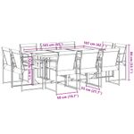 Casa si Gradina - Gradina si terasa - Mobilier exterior - Seturi mobila gradina - Set mobilier de gradina, 11 piese, negru, textilena - Infinity.ro