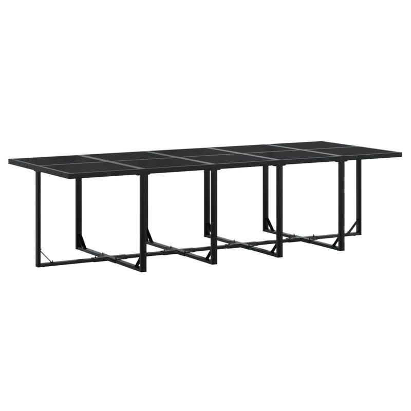 Casa si Gradina - Gradina si terasa - Mobilier exterior - Seturi mobila gradina - Set mobilier de gradina cu perne, 15 piese, negru, poliratan - Infinity.ro