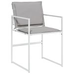 Casa si Gradina - Gradina si terasa - Mobilier exterior - Seturi mobila gradina - Set mobilier de gradina, 7 piese, cu perne, alb, textilena - Infinity.ro