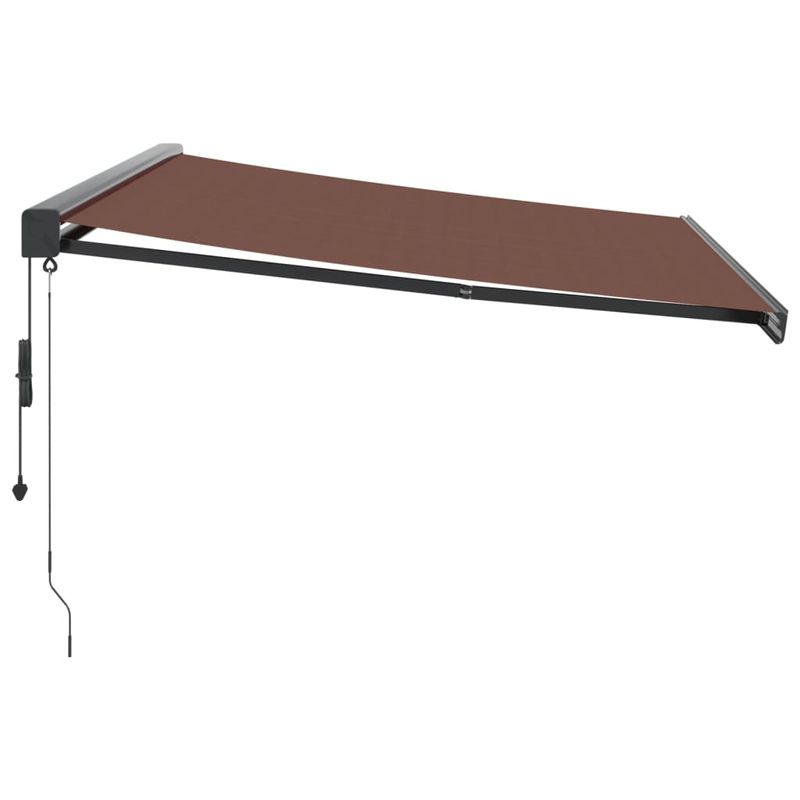 Casa si Gradina - Gradina si terasa - Umbrele si pavilioane - Umbrele - Copertina retractabila automat, maro, 400x300 cm - Infinity.ro
