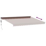 Casa si Gradina - Gradina si terasa - Umbrele si pavilioane - Umbrele - Copertina retractabila automat, maro, 450x300 cm - Infinity.ro