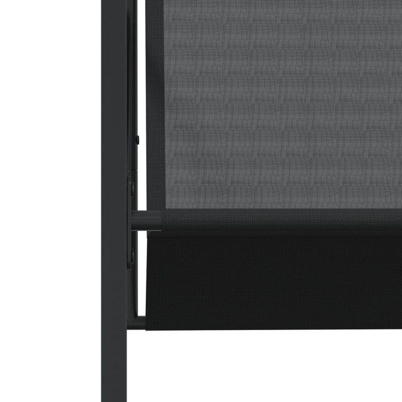 Casa si Gradina - Gradina si terasa - Mobilier exterior - Seturi mobila gradina - Set mobilier de gradina, 15 piese, negru, textilena - Infinity.ro