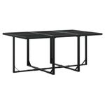Casa si Gradina - Gradina si terasa - Mobilier exterior - Seturi mobila gradina - Set mobilier de exterior cu perne, 11 piese, negru, poliratan - Infinity.ro