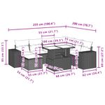 Casa si Gradina - Gradina si terasa - Mobilier exterior - Seturi mobila gradina - Set canapele de gradina, 8 piese, cu perne, bej, poliratan - Infinity.ro