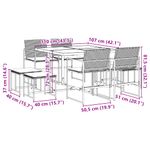 Casa si Gradina - Gradina si terasa - Mobilier exterior - Seturi mobila gradina - Set mobilier de gradina cu perne, 9 piese, negru, poliratan - Infinity.ro