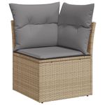 Casa si Gradina - Gradina si terasa - Mobilier exterior - Seturi mobila gradina - Set canapele de gradina cu perne, 6 piese, bej, poliratan - Infinity.ro