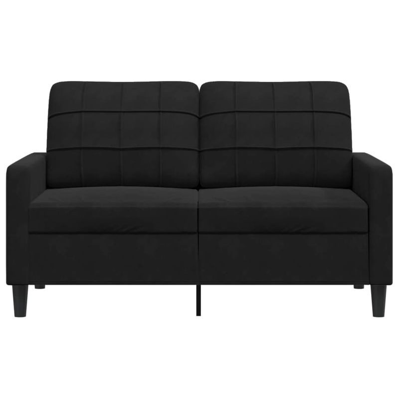 Casa si Gradina - Mobilier - Canapele si coltare - Canapele - Canapea cu 2 locuri, negru, 120 cm, catifea - Infinity.ro
