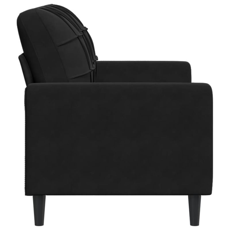 Casa si Gradina - Mobilier - Canapele si coltare - Canapele - Canapea cu 2 locuri, negru, 120 cm, catifea - Infinity.ro