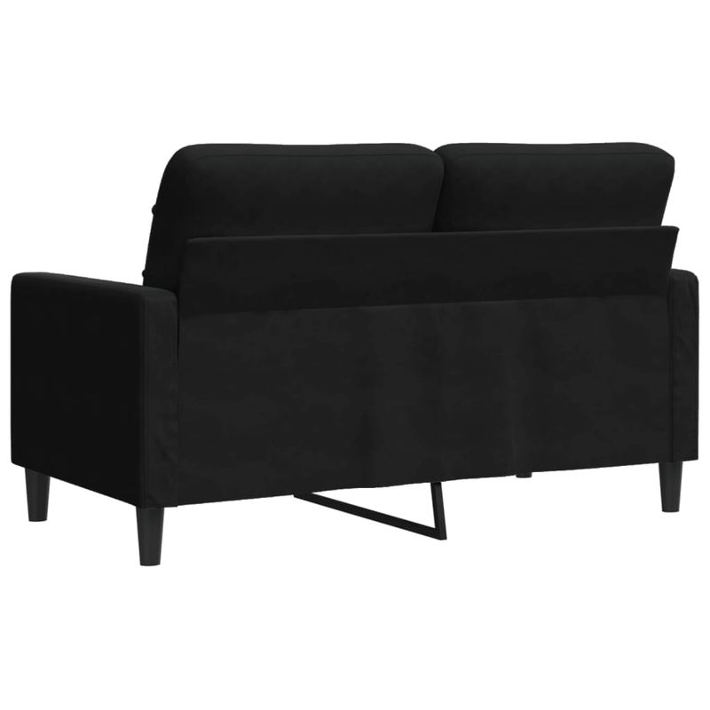 Casa si Gradina - Mobilier - Canapele si coltare - Canapele - Canapea cu 2 locuri, negru, 120 cm, catifea - Infinity.ro