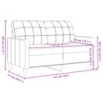 Casa si Gradina - Mobilier - Canapele si coltare - Canapele - Canapea cu 2 locuri, negru, 120 cm, catifea - Infinity.ro