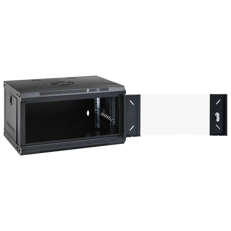 PC, gaming si accesorii - Servere - Cabinete metalice - Dulap de server montat pe perete, 6U, 19" IP20, 53x40x30 cm, negru - Infinity.ro