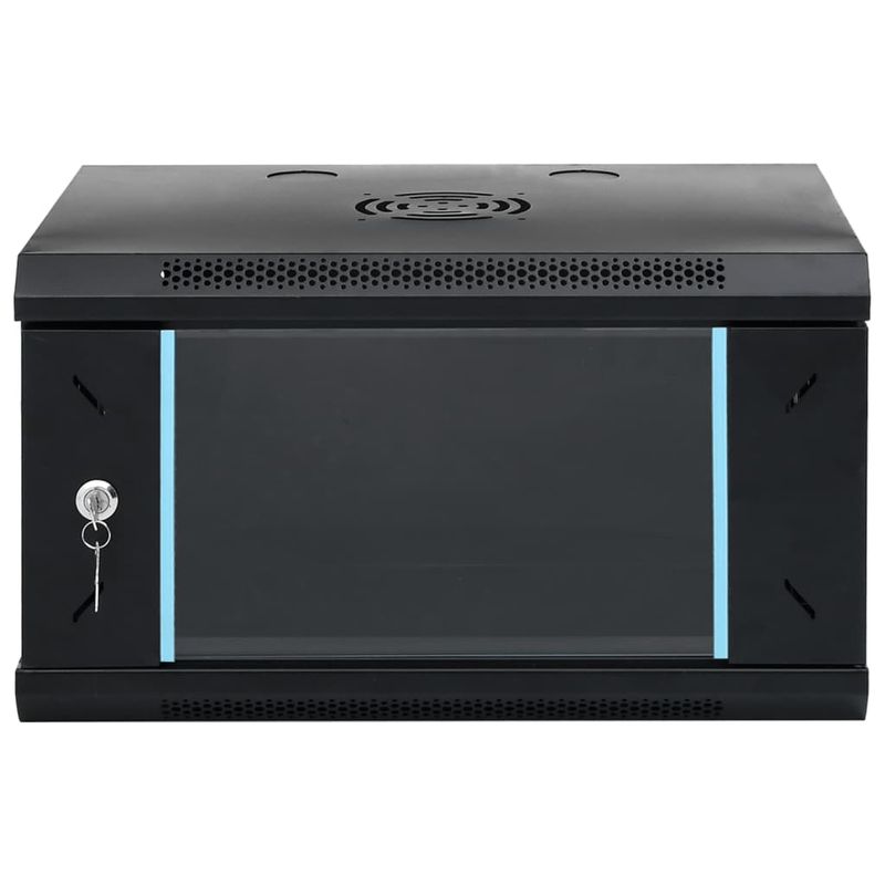 PC, gaming si accesorii - Servere - Cabinete metalice - Dulap de server montat pe perete, 6U, 19" IP20, 53x40x30 cm, negru - Infinity.ro