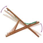 Casa si Gradina - Gradina si terasa - Mobilier exterior - Scaune si sezlonguri gradina - Scaun plaja pliabile model frunze lemn masiv eucalipt/tesatura, model fără cotieră - Infinity.ro