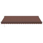 Casa si Gradina - Gradina si terasa - Umbrele si pavilioane - Umbrele - Copertina retractabila manual cu LED-uri, maro, 500x350 cm - Infinity.ro