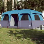 Sport si Outdoor/Camping/Corturi camping - Cort de familie pentru 9 persoane, albastru, impermeabil - Infinity.ro