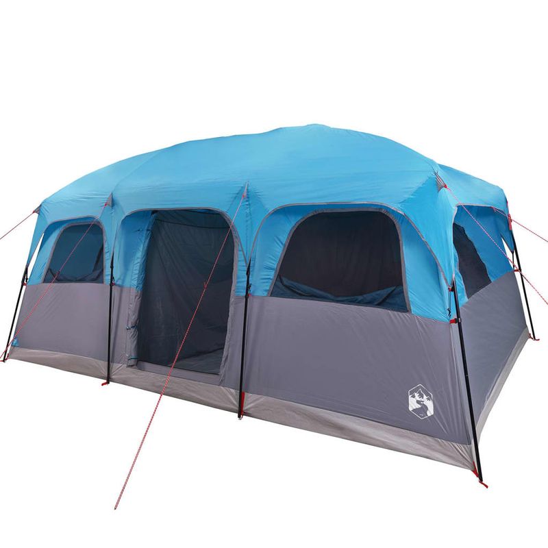 Sport si Outdoor/Camping/Corturi camping - Cort de familie pentru 9 persoane, albastru, impermeabil - Infinity.ro