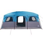 Sport si Outdoor/Camping/Corturi camping - Cort de familie pentru 9 persoane, albastru, impermeabil - Infinity.ro