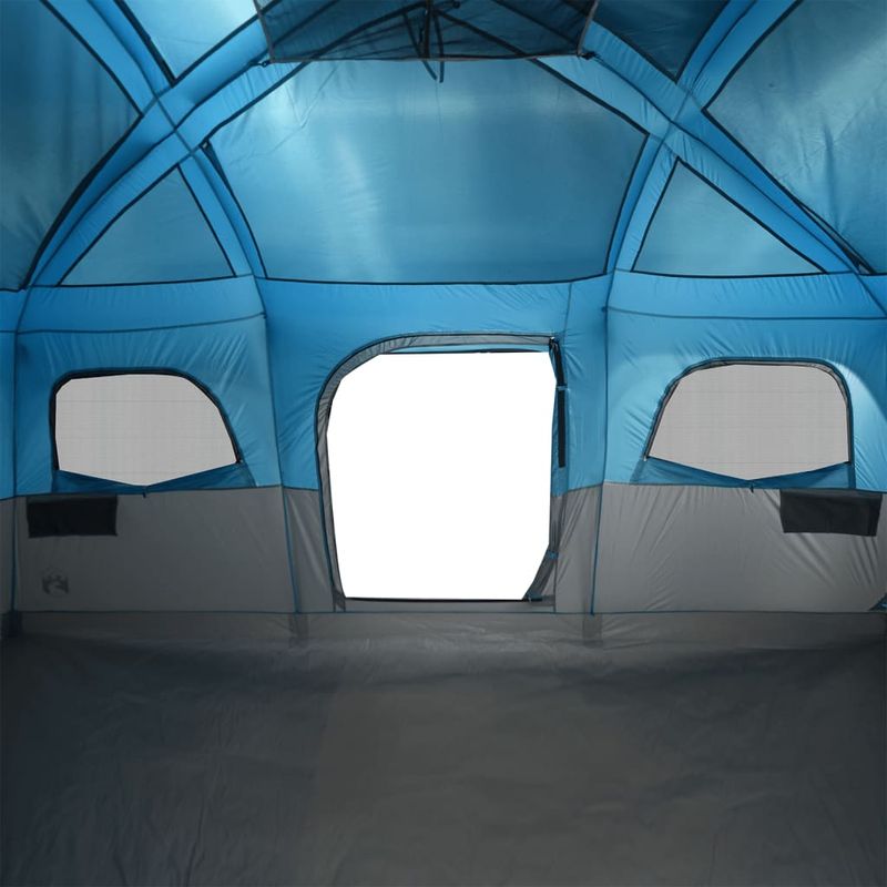 Sport si Outdoor/Camping/Corturi camping - Cort de familie pentru 9 persoane, albastru, impermeabil - Infinity.ro